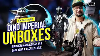 Dino Imperial Unboxes: Sideshow Mandalorian and Baby Yoda 1:4 Scale Statue
