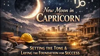 NEW MOON in Capricorn Energy. Individual zodiac timestamped ⬇️ #2026 