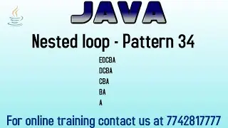 Pattern program in java in hindi