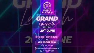 Grand Launch at Rose of Australia Williamstown | Live Music ft. Alfi Rocker Trio | June 20 Event