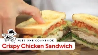 How To Make Crispy Chicken Sandwich (Recipe) チキンカツサンドの作り方 （レシピ）