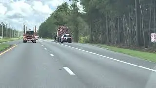 Florida Highway Patrol Commercial Vehicle Enforcement on a Traffic Stop