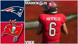 Patriots vs Buccaneers Week 10 Simulation (Madden 26)