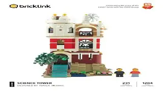 ☢ LEGO instructions ☢ Bricklink ☢ Designer Program ☢ BL19007 ☢ Science Tower ☢