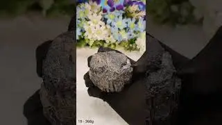 Natural Black Tourmaline Raw Stone | 368 Grams