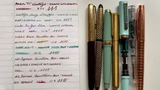 Currently Inked Fountain Pens