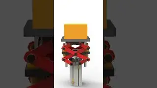 Pantograph pneumatic system  #mechanism #3ddesign #automation #engineering #mechanic #mechanical