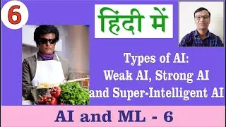 Types of AI: Weak AI, Strong AI and Super-Intelligent AI || In Hindi Language||हिंदी में ||