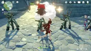 Genshin Impact - How To Destroy All Training Dummies At Once?