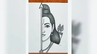 Shree Ram ji drawing by using🙏 Swastik#shreeram #ramji #drawing #art