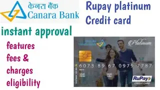 Canara bank rupay platinum credit card! benifits/fees/eligibility! full review! #urmiworld
