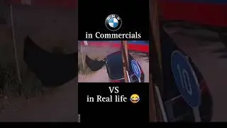BMW in commercials VS in Real life, BMW VS Mercedes VS Audi #bmw #commercial #mercedes #audi #train
