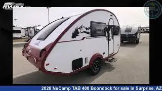 Phenomenal 2026 NuCamp TAB 400 Travel Trailer RV For Sale in Surprise, AZ | RVUSA.com