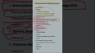 GHQ PREPARATION PLAN