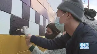 New 'Paint-By-Numbers'Mural In Sacramento