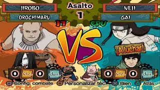 Jirobo VS Neji (Clássico) - Naruto Shippuden Ultimate Ninja 5