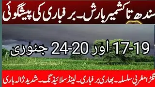 Widespread Rain's & Heavy Snowfall Prediction | Weather Update Today | Weather Forecast Pakistan