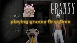 Playing granny first time#granny part 1 video#very fun 😊#tutorialfilter 
