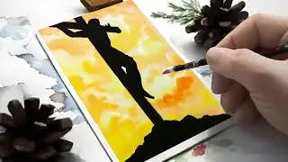 Step-by-Step Crucifixion Painting Tutorial | Drawing the Holy Cross