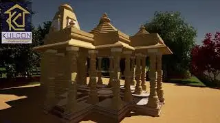Temple 3D walkthrough animation