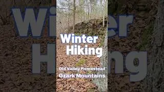 Winter Hiking #OldHomestead #valley #ozarkmountains #hike #trekking #nature #woods #asmr #shorts