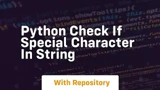python check if special character in string