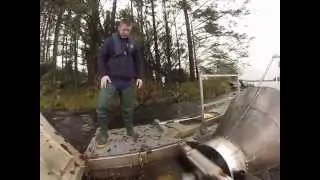 Rotary Screw Trap Silver Eels Autumn 2014 County Donegal Ireland