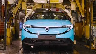 Совершенно новый Nissan LEAF 2026 года – первый взгляд на завод в Сандерленде!