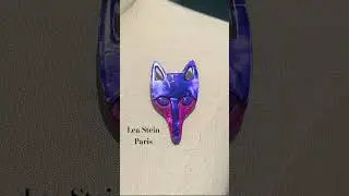 Foxy brooch by Lea Stein. #statementjewelry #curatedvintage #personalstyle