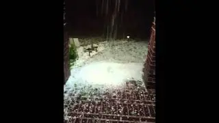 Record-breaking hail storm in Plano, Texas - March 23, 2016