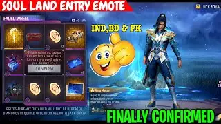 Next Arrival Animation Event Soul Land Ring Master Entry Emote Faded Wheel Kab Aayega FF New Event.