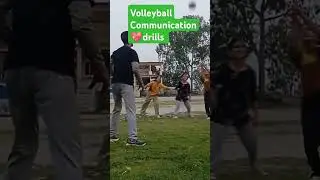 Volleyball training 😇 Communication 💖drills #shorts