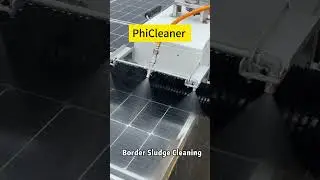 Clean the stubborn dust on the PV panels borders #solarcleaning #solarpanel #solarmaintenance #job