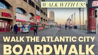 Atlantic City New Jersey Boardwalk Steel Pier walk 2022 NJ