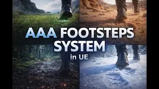 How to add Footsteps sound to Unreal Engine - AAA Footstep System - Como Adicionar sons de Passos