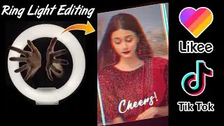 How to add ring light in your tiktok video || new viral tiktok video editing tutorial