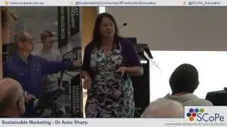 SCoPe - Dr Anne Sharp - Sustainable Marketing