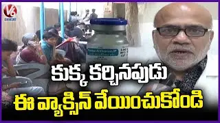 Doctor Recommends Himmuno Globaline Vaccine After Dog Bite To Save Life | Fever Hospital | V6 News