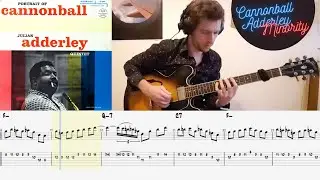 Guitar Transcription:  Cannonball Aderrley - Minority with free Score and Tab