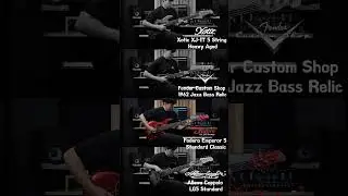 Xotic XJ-1T vs Fender Custom Shop 62 Jazz vs Fodera Emperor 5 Standard Classic vs Alleva coppolo LG5