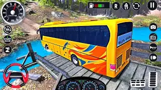 Real Uphill Coach Bus Driving - Offroad Bus Drive 3D Simulator - Android GamePlay