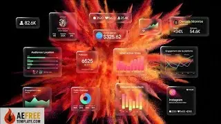 Social Metrics Widgets Pack 61117742 - Drive Link | Free After Effects Template