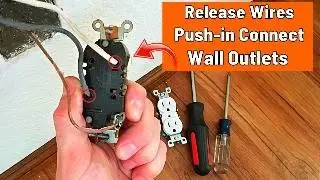 How To Release Wires from a Push-In Connection on Electrical Wall Outlets