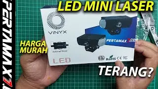 UNBOXING Lampu Tembak LED VINYX GT1 30W Kuning Putih Mini Laser Harga Murah Sorot Terang? #vinyx