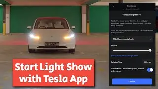 How to Start Light Shows with Tesla App!
