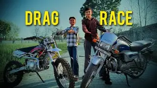 DRAG - RACE 🥵( splendor vs dirt bike ) VLOG @Rhythmcrazyboy #vlog #trending #youtube #funny