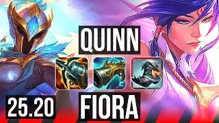 QUINN vs FIORA (TOP) | 22/2/10, Legendary | EUW Master | 25.20