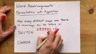 How many Distinct Ways are there to rearrange ALL the letters in ... (Permutations with Repetition)