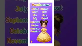 12 months name in english ||months of the year in english|| months name in English