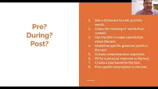 Developing  Receptive Skills Lessons using a Pre-During-Post Model (TESOL Webinar)